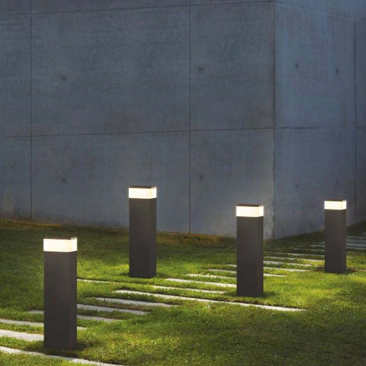 Variant image for Rechthoekige LED Buitenlamp Zwart van Metaal voor Tuin en Patio-1