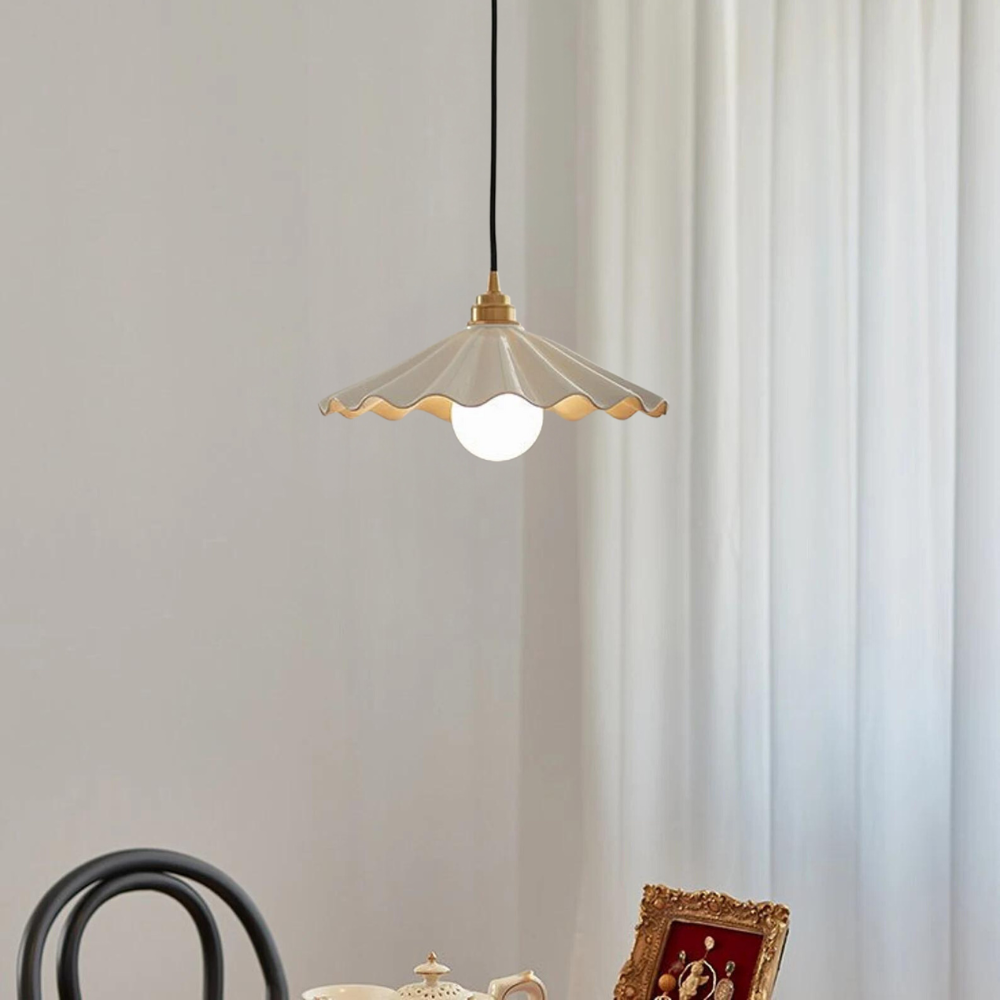 Elegante Hanglamp Eettafel Keramiek Glas | LuxeLight-3