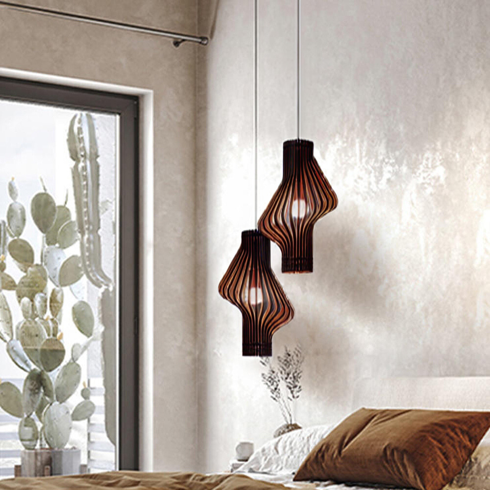 Hanglamp Hout voor Woonkamer en Eetkamer | WoodGlow-3