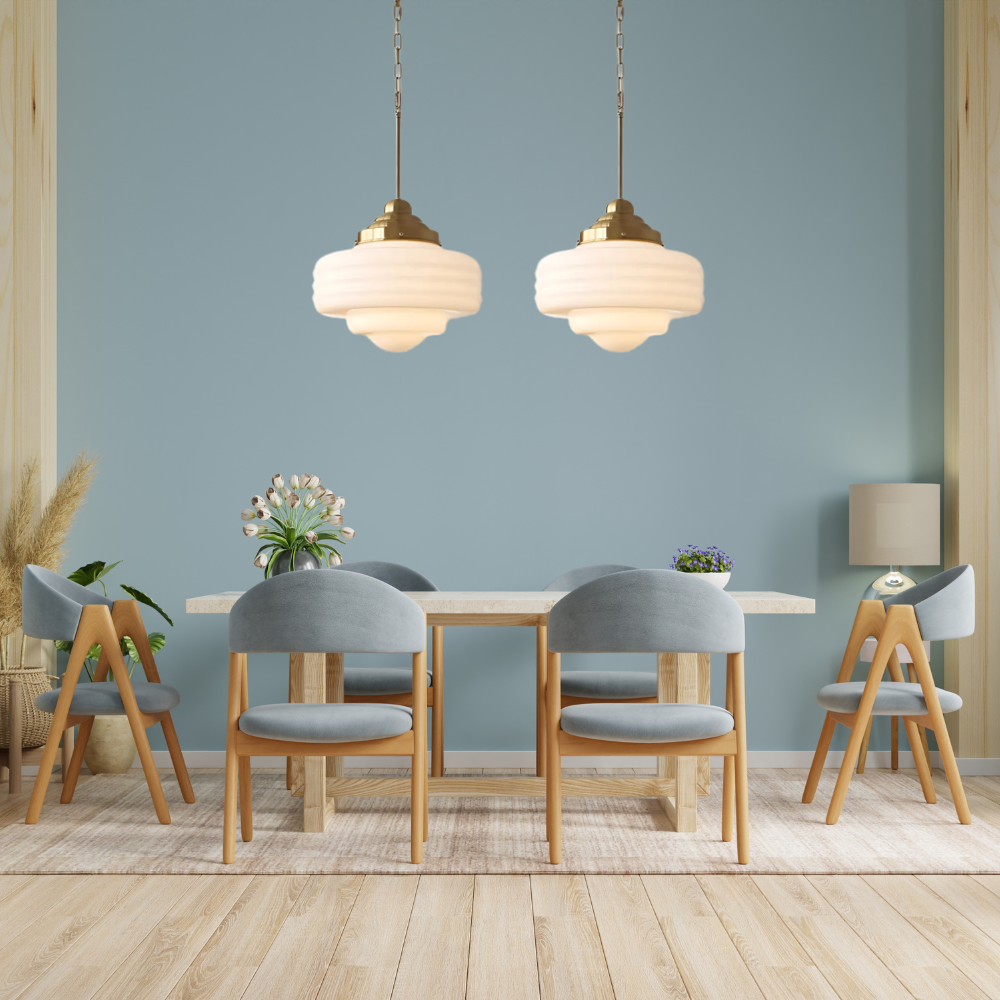 Elegante Hanglamp Eettafel van Glas en Metaal | Lumesphere-4