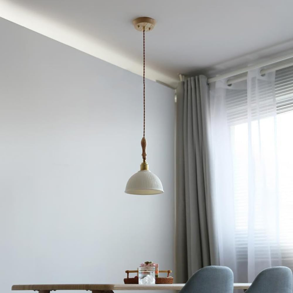 Rustieke Hanglamp Eettafel van Keramiek | RusticGlow-2