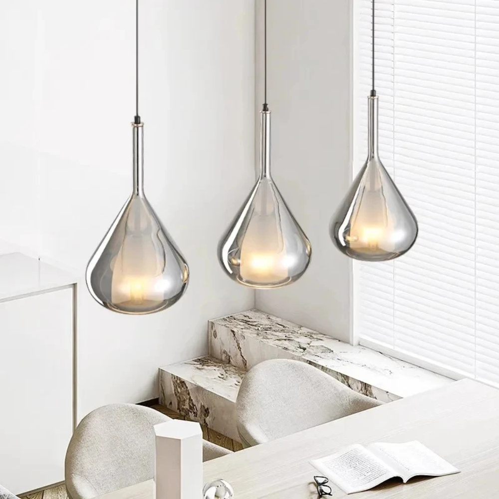 Elegante Hanglamp Eettafel van Glas | CrystalLume-5