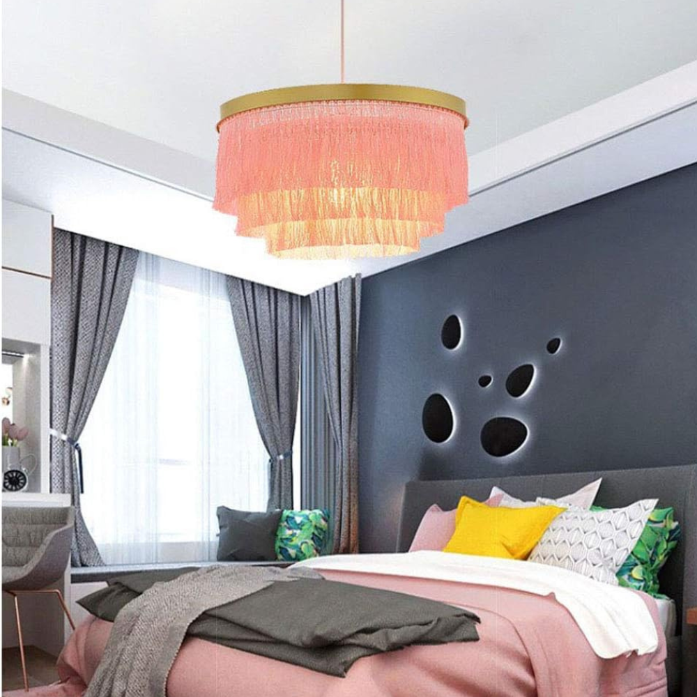 Elegante Hanglamp Eettafel met Kwastontwerp | TasselLuxe-6