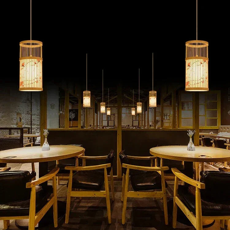 Bamboe Kroonluchter Japans Design | ZenLight-4