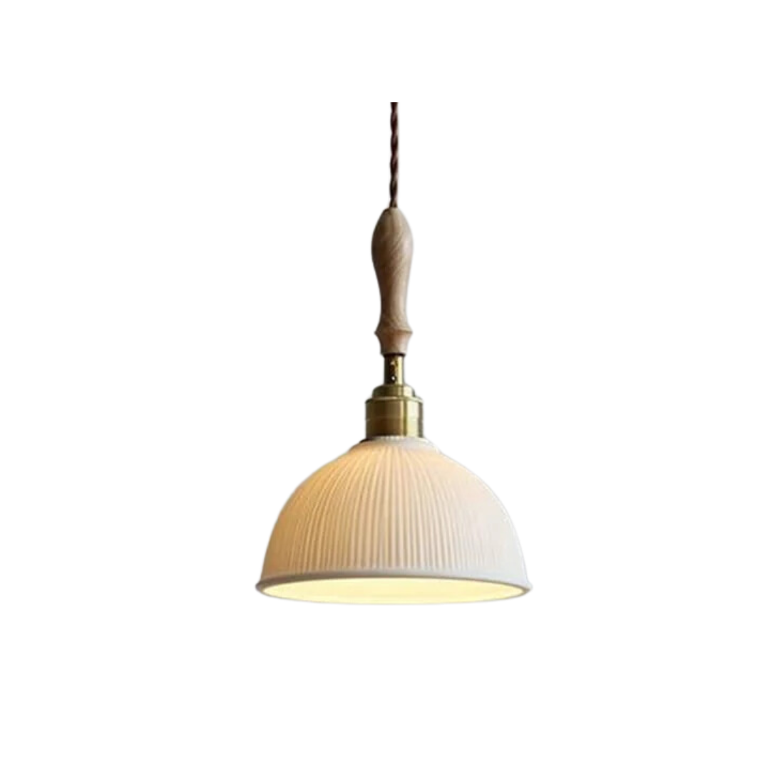 Rustieke Hanglamp Eettafel van Keramiek | RusticGlow-1