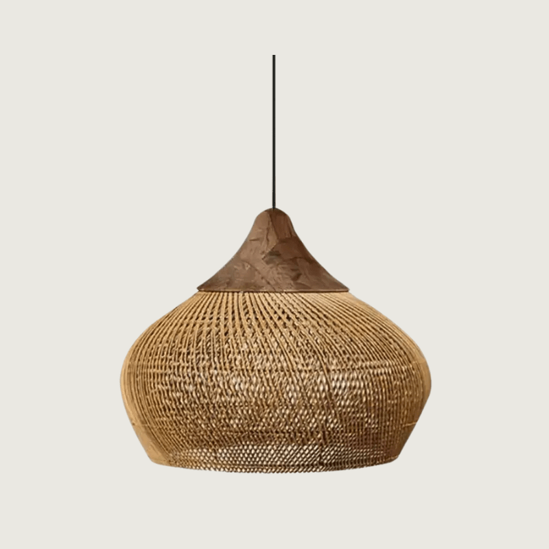 Handgemaakte Rattan Plafondlamp | RattanGlow-1